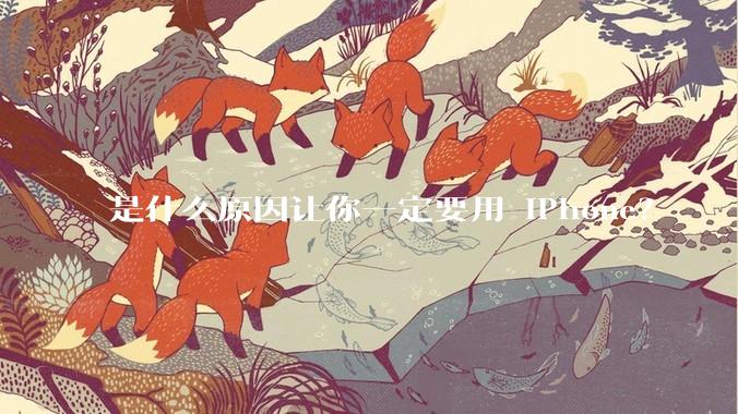 是什么原因让你一定要用 iPhone？