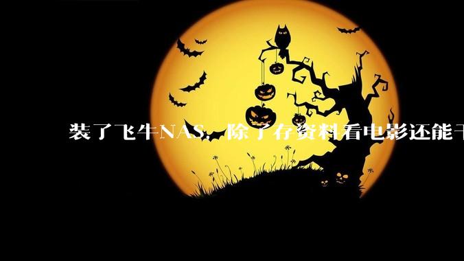 装了飞牛NAS，除了存资料看电影还能干什么？